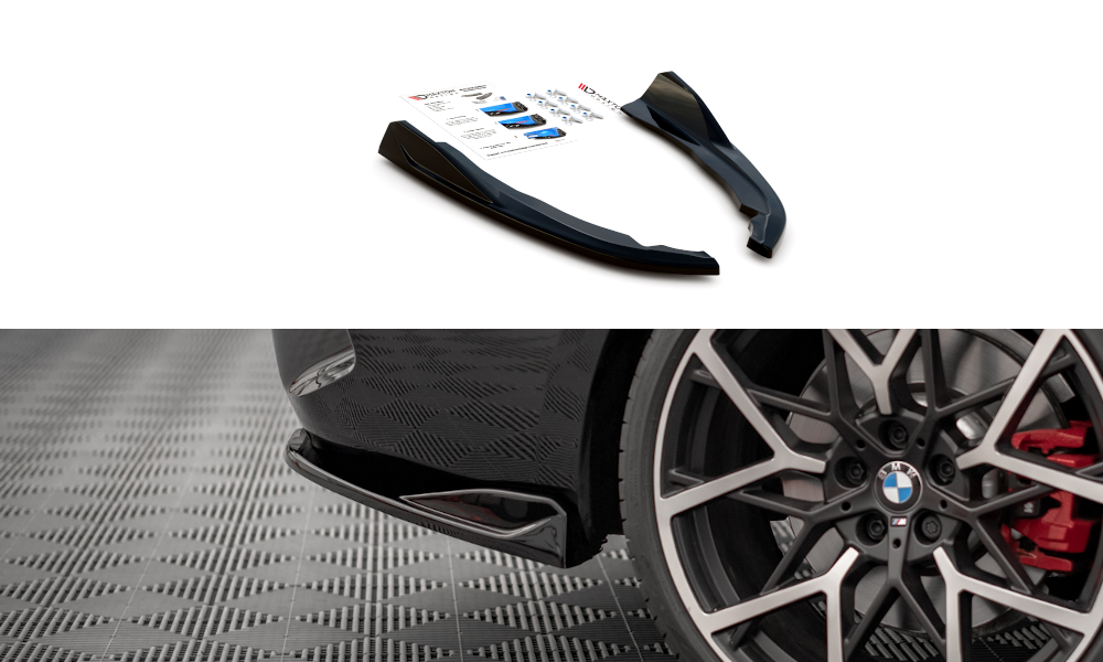 Maxton Design Heck Ansatz Flaps Diffusor V.2 passend für BMW 4er M-Paket G22 / G23 / G22 Facelift / G23 Facelift schwarz Hochglanz