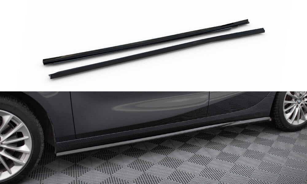 Maxton Design Street+ Seitenschweller Leisten passend für BMW 1er F40 schwarz Hochglanz