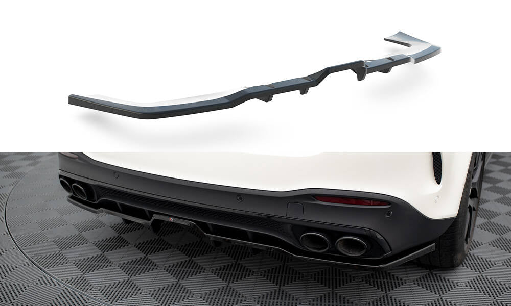 Maxton Design Street+ Mittlerer Diffusor RACE passend für Mercedes-AMG GLE 53 / 63 W167 / W167 Facelift schwarz Hochglanz