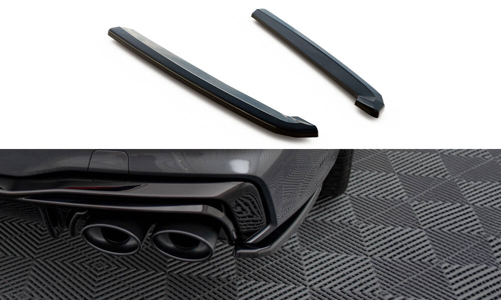Maxton Design Heck Ansatz Flaps Diffusor passend für Audi A7 S-Line C8 / S7 C8 / C8 Facelift / S7 Facelift schwarz Hochglanz