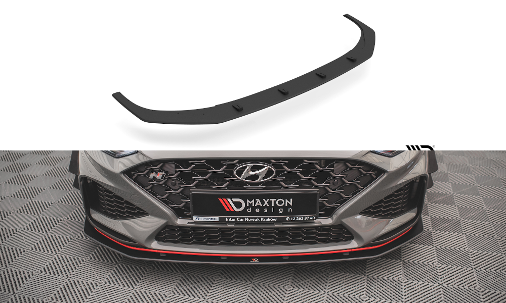 Maxton Design Street Pro Street+ Spoilerlippe Front Ansatz passend für Hyundai I30 N Hatchback/Fastback Mk3 Facelift