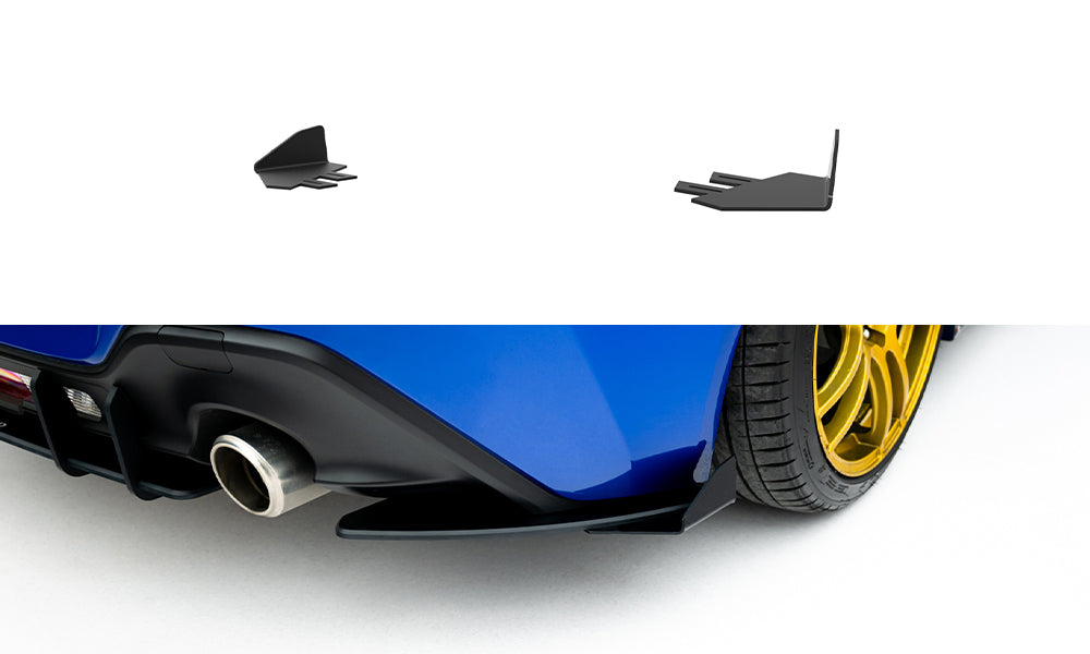 Maxton Design Hintere Seiten Flaps passend für Subaru BRZ Mk2 schwarz Hochglanz