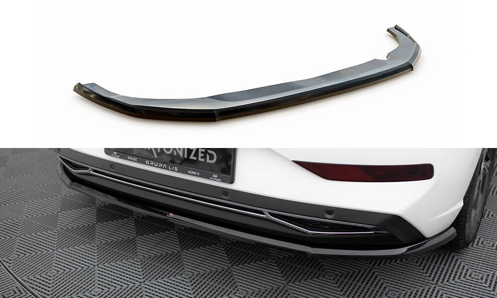 Maxton Design Heckansatz Hyundai I30 Mk3 Facelift schwarz Hochglanz für Hyundai I 30 Mk3 Facelift