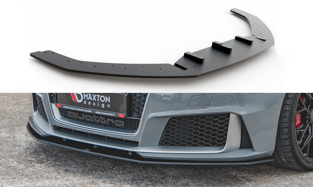 Maxton Design Street Pro Street+ Spoilerlippe Front Ansatz passend für Audi RS3 8V Sportback