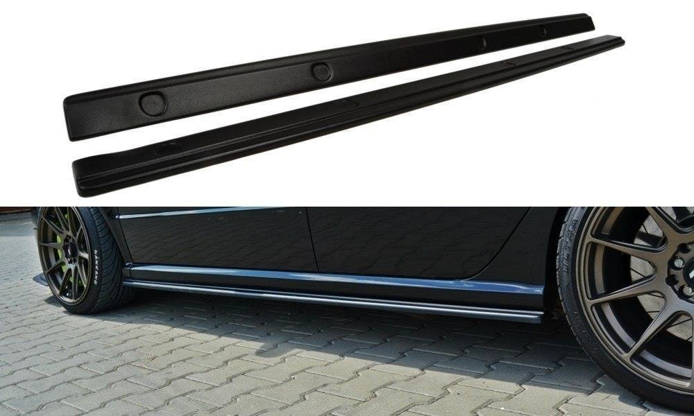 Maxton Design Street+ Seitenschweller Leisten passend für Skoda Fabia RS Mk1 schwarz Hochglanz