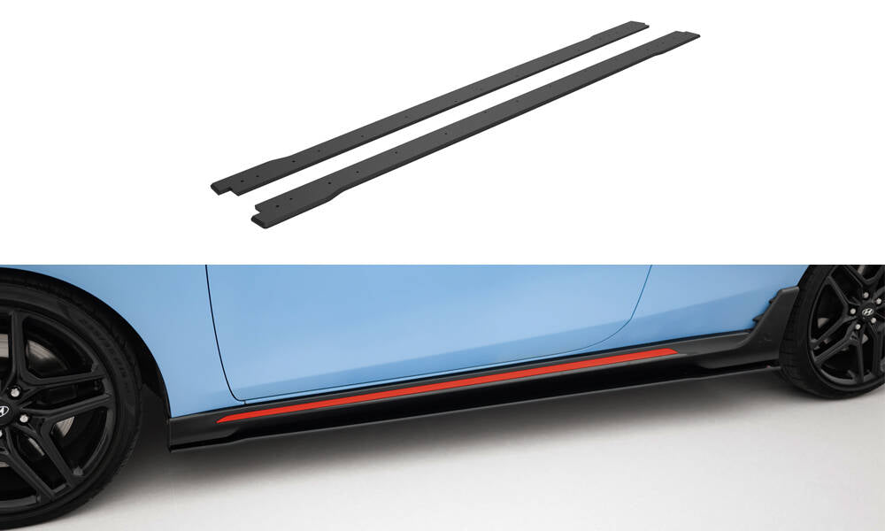 Maxton Design Street Pro Street+ Seitenschweller Leisten passend für Hyundai Veloster N Mk2