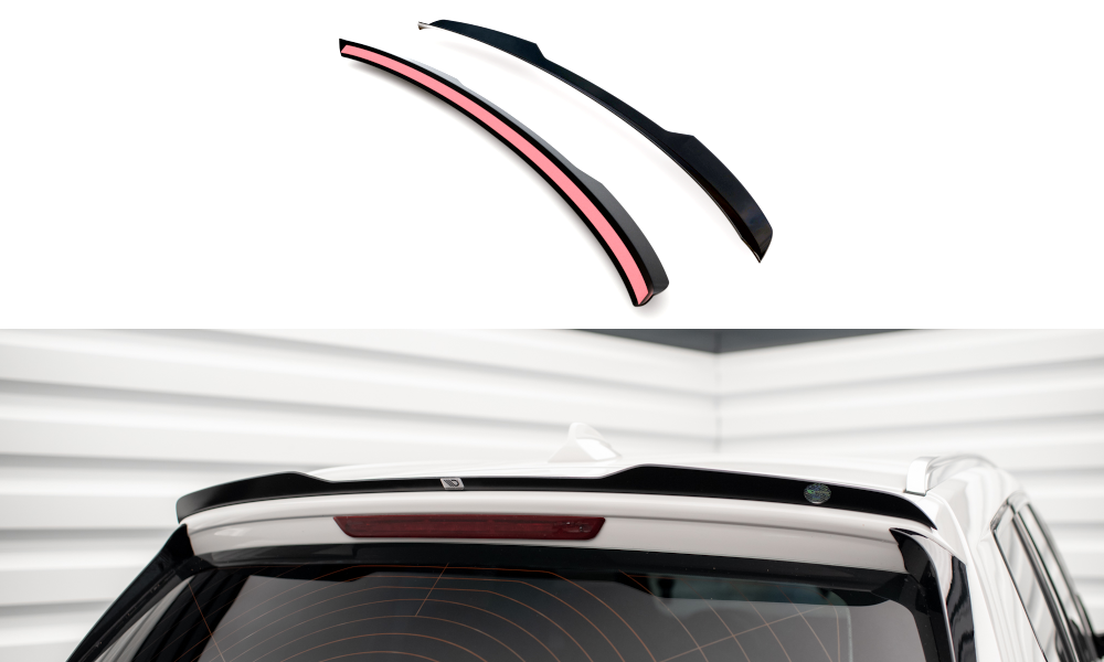Maxton Design Spoiler CAP passend für BMW X3 M-Paket F25 schwarz Hochglanz