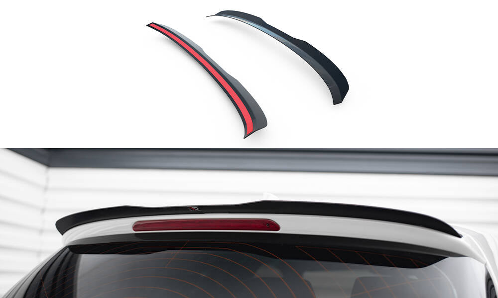 Maxton Design Spoiler CAP V.1 passend für BMW 1er M-Paket / M140i / Standard F20 schwarz Hochglanz