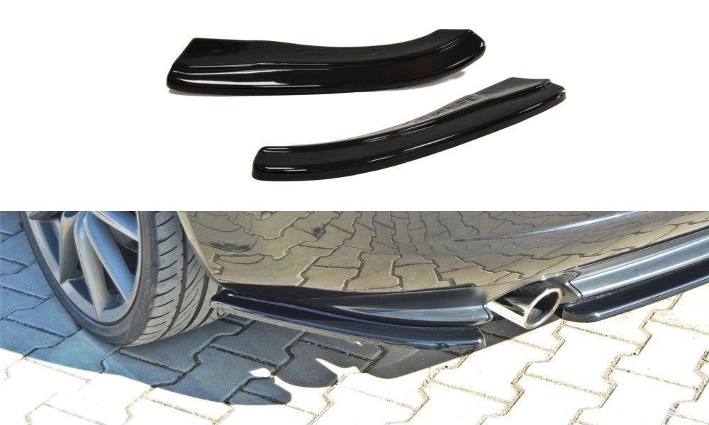 Maxton Design Heck Ansatz Flaps Diffusor passend für L + R Alfa Romeo 159 schwarz Hochglanz