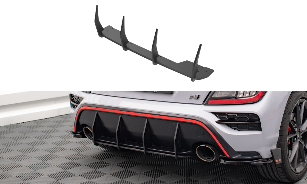 Maxton Design Street Pro Heckschürze passend für Hyundai Kona N Mk1