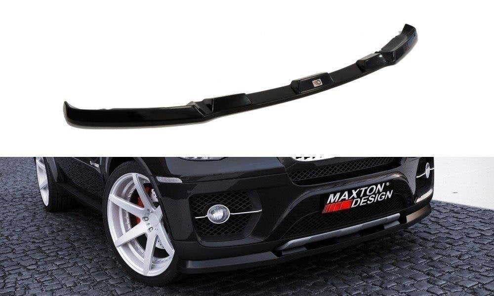 Maxton Design Street+ Spoilerlippe Front Ansatz passend für BMW X6 E71 schwarz Hochglanz