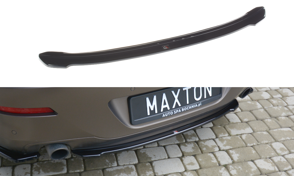 Maxton Design Heckansatz BMW 6er Gran Coupe F06 schwarz Hochglanz für BMW 6er F06- F12- F13