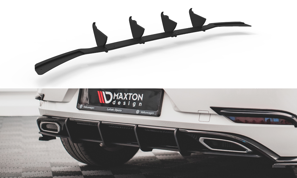 Maxton Design Rennen Street Pro Heckschürze passend für VW Golf R-Line Mk 7 Facelift