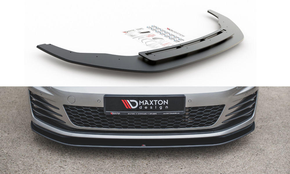 Maxton Design Racing Street+ Spoilerlippe Front Ansatz passend für VW Golf 7 GTI
