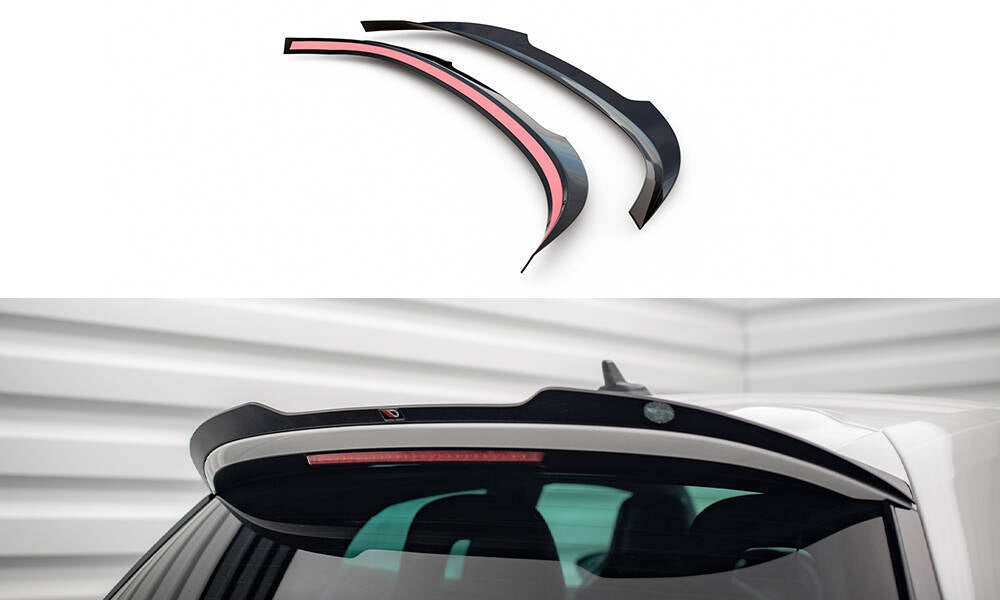 Maxton Design Spoiler CAP V.2 passend für VW Scirocco R Mk3 schwarz Hochglanz