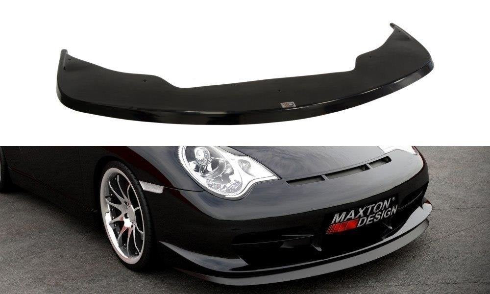 Maxton Design Street+ Spoilerlippe Front Ansatz passend für PORSCHE 911 GT3 (996) schwarz Hochglanz