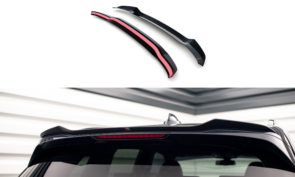 Maxton Design Spoiler CAP passend für BMW X3 M40d / M40i / M-Paket G01 / iX3 G08 Facelift schwarz Hochglanz