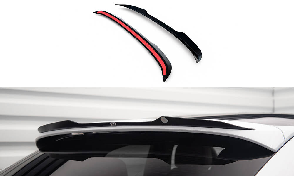 Maxton Design Spoiler CAP passend für Porsche Cayenne Coupe Mk3 schwarz Hochglanz