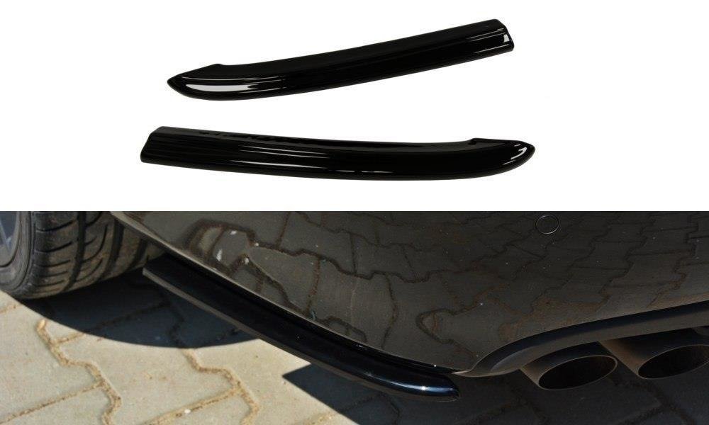 Maxton Design Heck Ansatz Flaps Diffusor passend für Audi A4 Limousine / Avant B8 schwarz Hochglanz