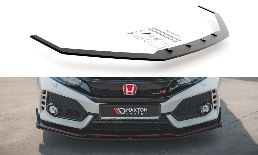 Maxton Design Street Pro Street+ Spoilerlippe Front Ansatz V.2 passend für Honda Civic Type-R Mk10 / Mk10 Facelift