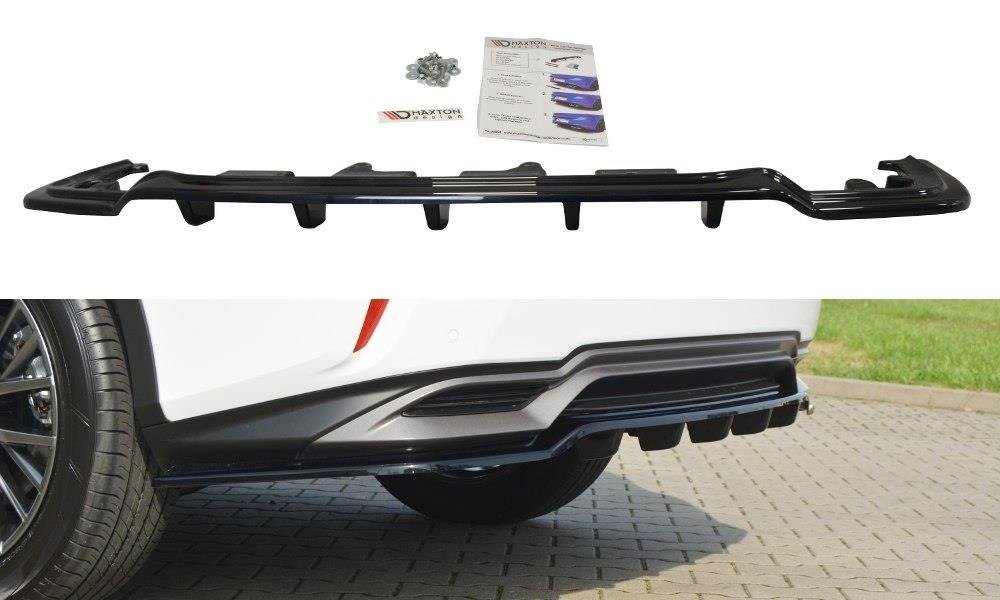 Maxton Design Heckansatz Lexus RX Mk4 H DTM LOOK schwarz Hochglanz für Lexus RX Mk4