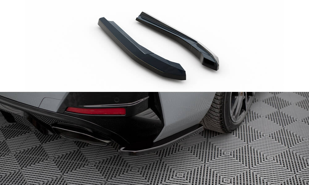 Maxton Design Heck Ansatz Flaps Diffusor V.1 passend für BMW M440i Gran Coupe G26 schwarz Hochglanz