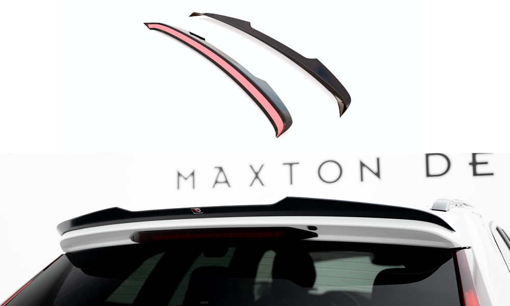 Maxton Design Spoiler CAP passend für Volvo XC60 Mk2 R-Design schwarz Hochglanz