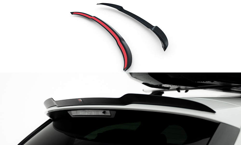 Maxton Design Spoiler CAP passend für Renault Talisman Grandtour schwarz Hochglanz