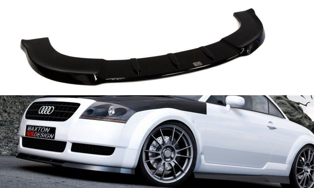 Maxton Design Street+ Spoilerlippe Front Ansatz passend für Audi TT 8N schwarz Hochglanz