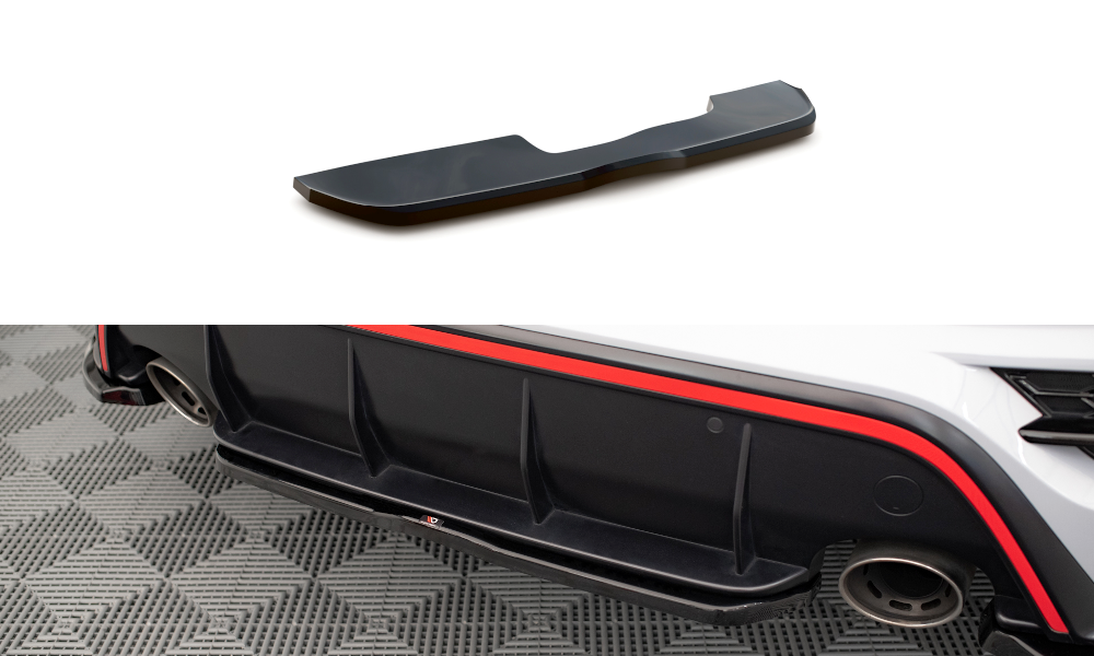 Maxton Design Heckansatz Hyundai Kona N Mk1 schwarz Hochglanz für Hyundai Kona Mk1
