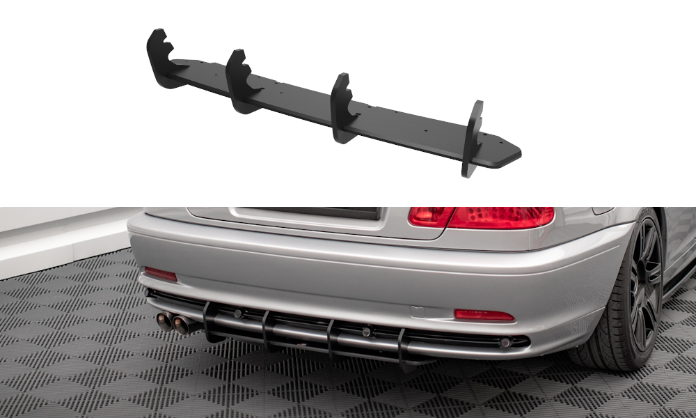 Maxton Design Street Pro Heckschürze passend für BMW 3er Coupe E46