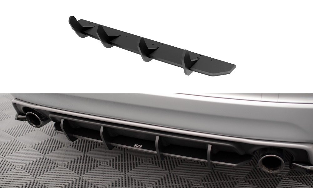 Maxton Design Street Pro Heckschürze passend für Volvo XC60 R-Design Mk1 Facelift
