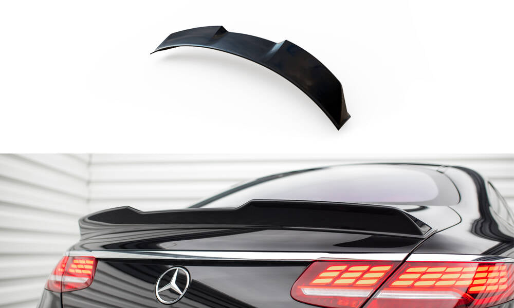 Maxton Design Spoiler CAP 3D passend für Mercedes-Benz S Coupe AMG-Line C217 Facelift schwarz Hochglanz