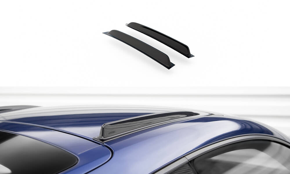Maxton Design Kurze Dachschienen Porsche 718 Cayman Standard / S / T / GTS 982c schwarz Hochglanz für Porsche Cayman 982c