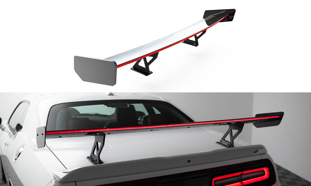 Maxton Design Carbon Spoiler + LED Dodge Challenger Mk3 für Dodge Challenger MK3 Facelift