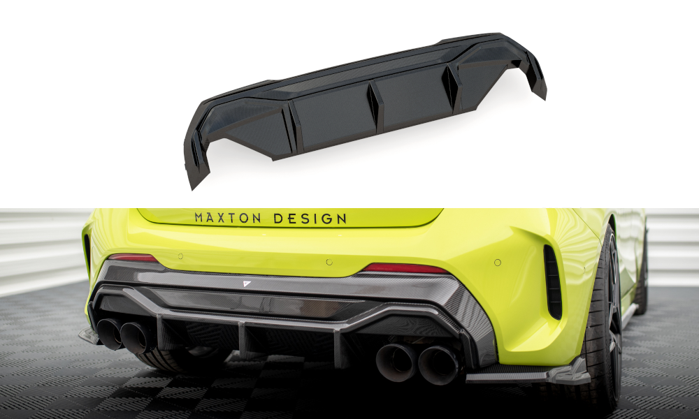Maxton Design Prepreg Carbon Fiber Diffusor Heck Ansatz V.1 passend für BMW 1er F40 M-Paket/ M135i
