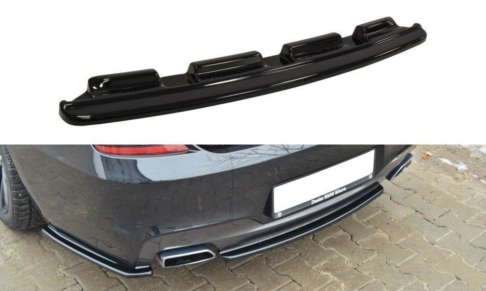 Maxton Design Heckansatz BMW 6er Gran Coupé M Paket schwarz Hochglanz für BMW 6er F06- F12- F13