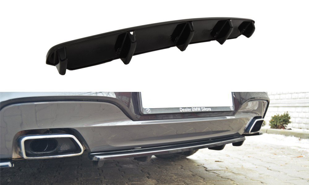Maxton Design Heckansatz BMW 6er Gran Coupé M Paket DTM LOOK schwarz Hochglanz für BMW 6er F06- F12- F13