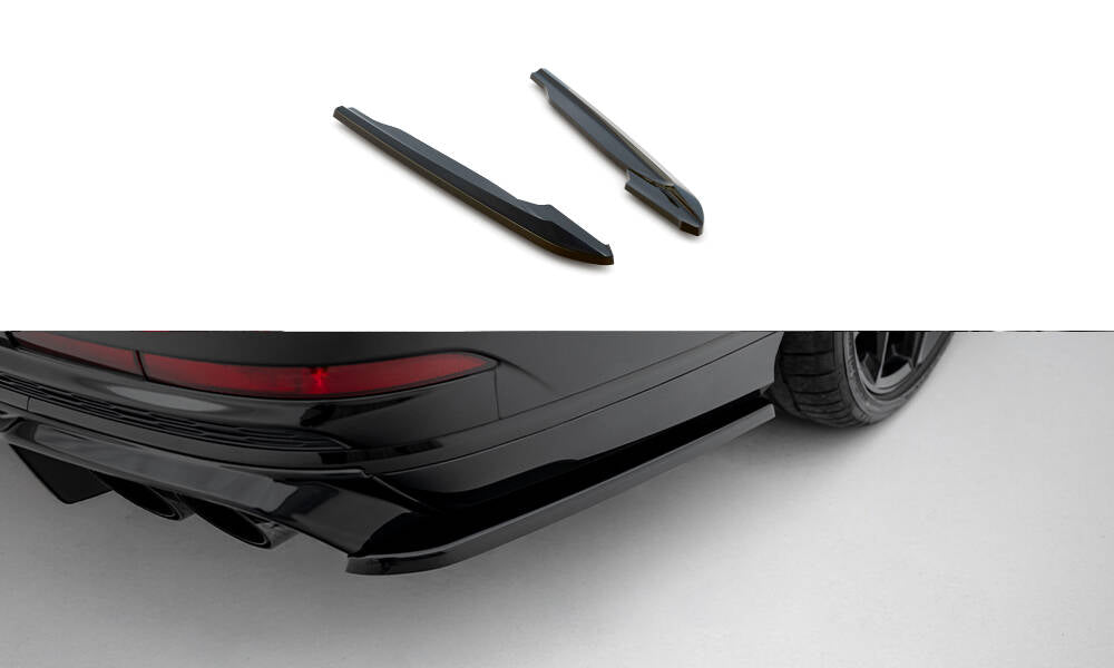 Maxton Design Heck Ansatz Flaps Diffusor V.2 passend für Audi S8 D5 schwarz Hochglanz