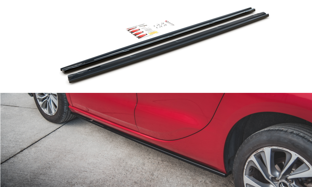 Maxton Design Seitenschweller Ansatz für Citroen DS4 schwarz matt