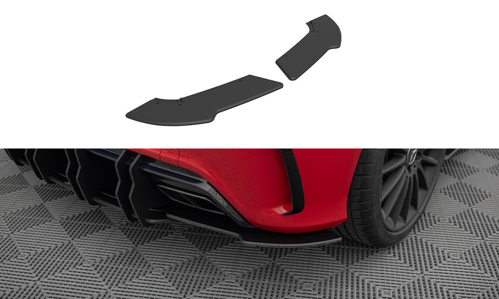 Maxton Design Street Pro Heck Ansatz Flaps Diffusor passend für Mercedes-Benz A 45 AMG W176 Facelift