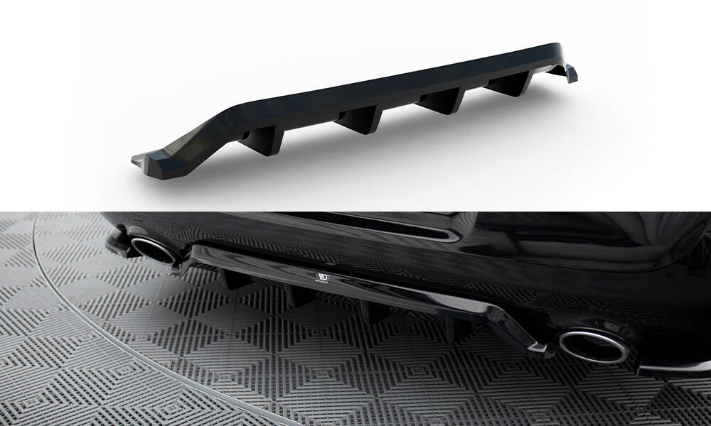 Maxton Design Street+ Mittlerer Diffusor RACE passend für Chrysler 300 Mk2 schwarz Hochglanz