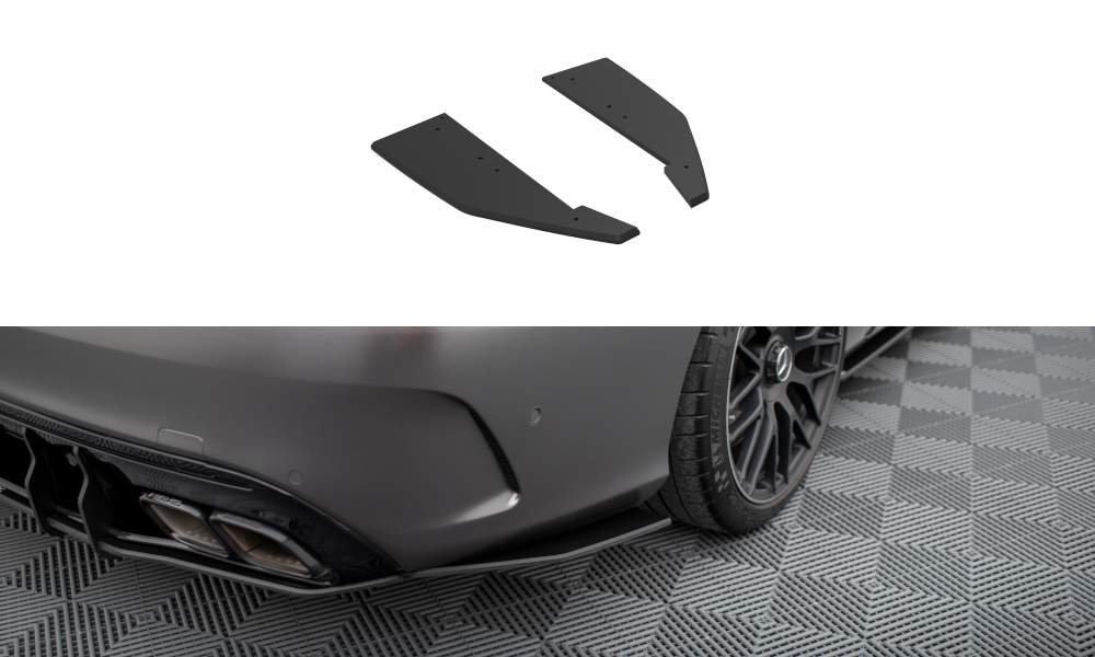 Maxton Design Street Pro Heck Ansatz Flaps Diffusor passend für Mercedes-AMG C63 Limousine / Kombi W205 Facelift