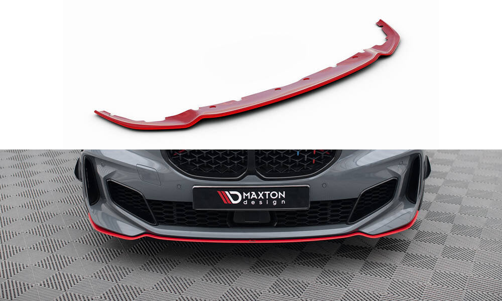 Maxton Design Street+ Spoilerlippe Front Ansatz V.4 passend für BMW 1er M-Paket/ M135i / 128ti F40