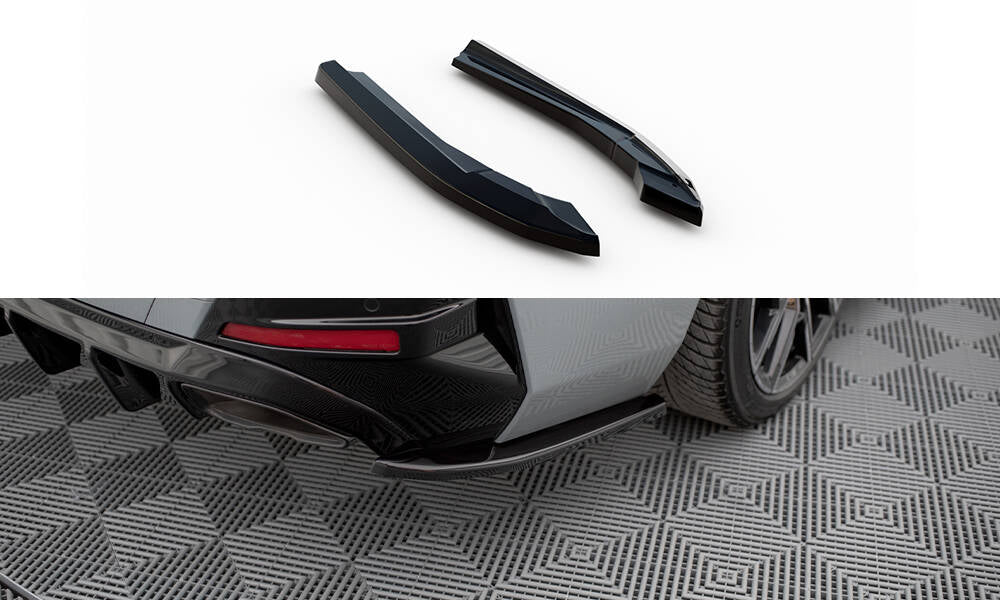 Maxton Design Heck Ansatz Flaps Diffusor V.3 passend für BMW M440i / 4 M-Paket Gran Coupe G26 schwarz Hochglanz
