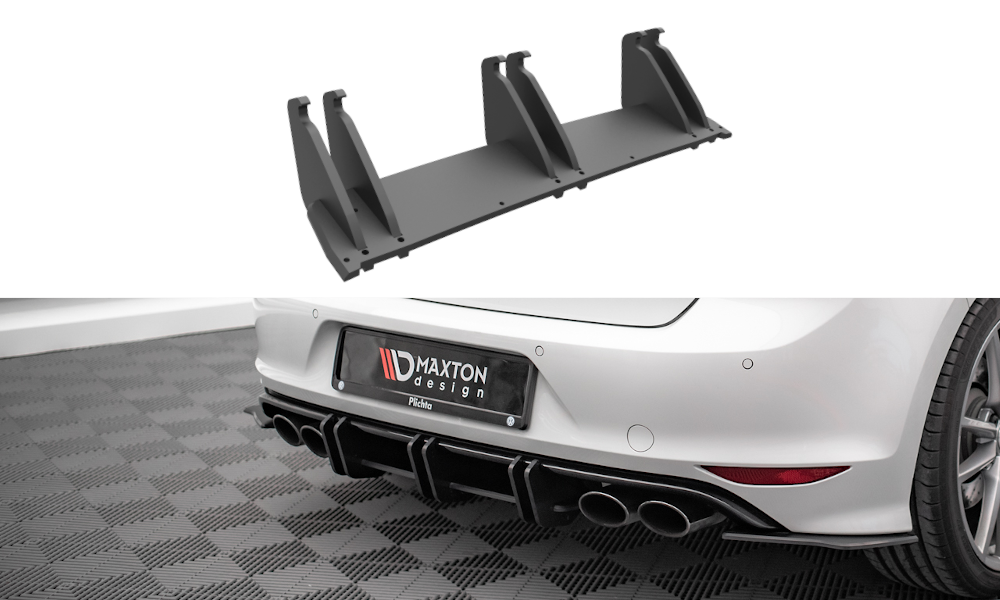 Maxton Design Street Pro Heckschürze passend für VW Golf R Mk7
