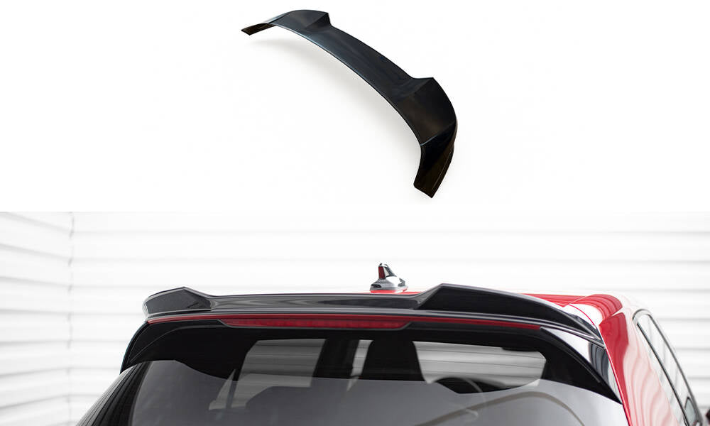 Maxton Design Spoiler CAP 3D passend für VW Golf GTI / GTE / GTD / R-Line / R Mk8 schwarz Hochglanz