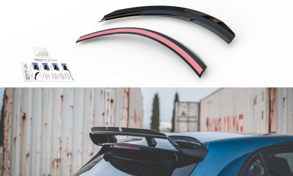 Maxton Design Spoiler CAP passend für Mercedes A35 AMG Hatchback W177 schwarz Hochglanz