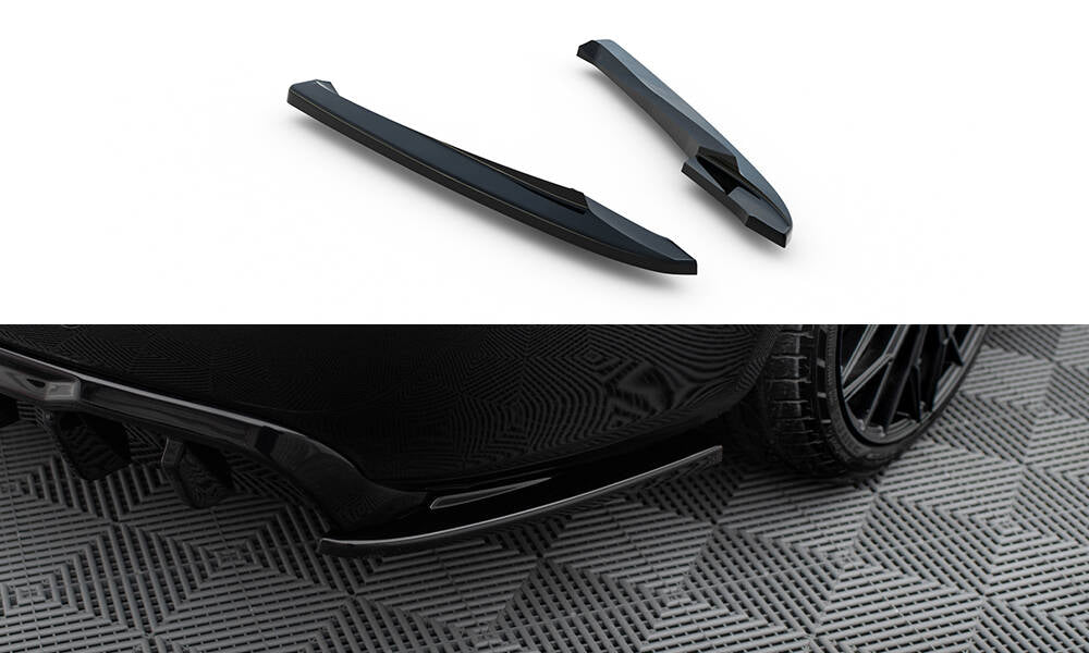Maxton Design Heck Ansatz Flaps Diffusor V.2 passend für Audi A4 B8 schwarz Hochglanz