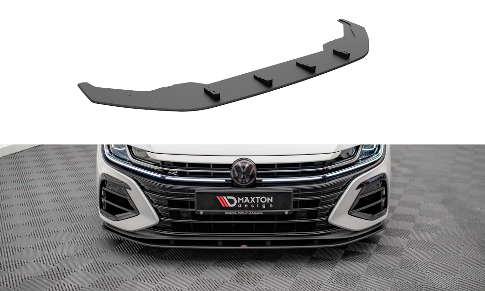 Maxton Design Street Pro Street+ Spoilerlippe Front Ansatz passend für VW Arteon R Limousine / Shooting Brake Mk1 Faceift